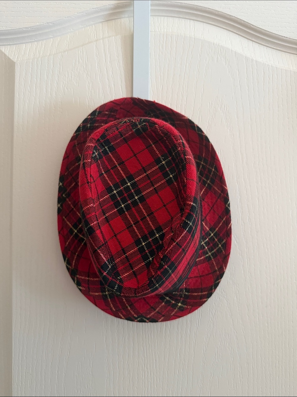 Red Tartan Fedora